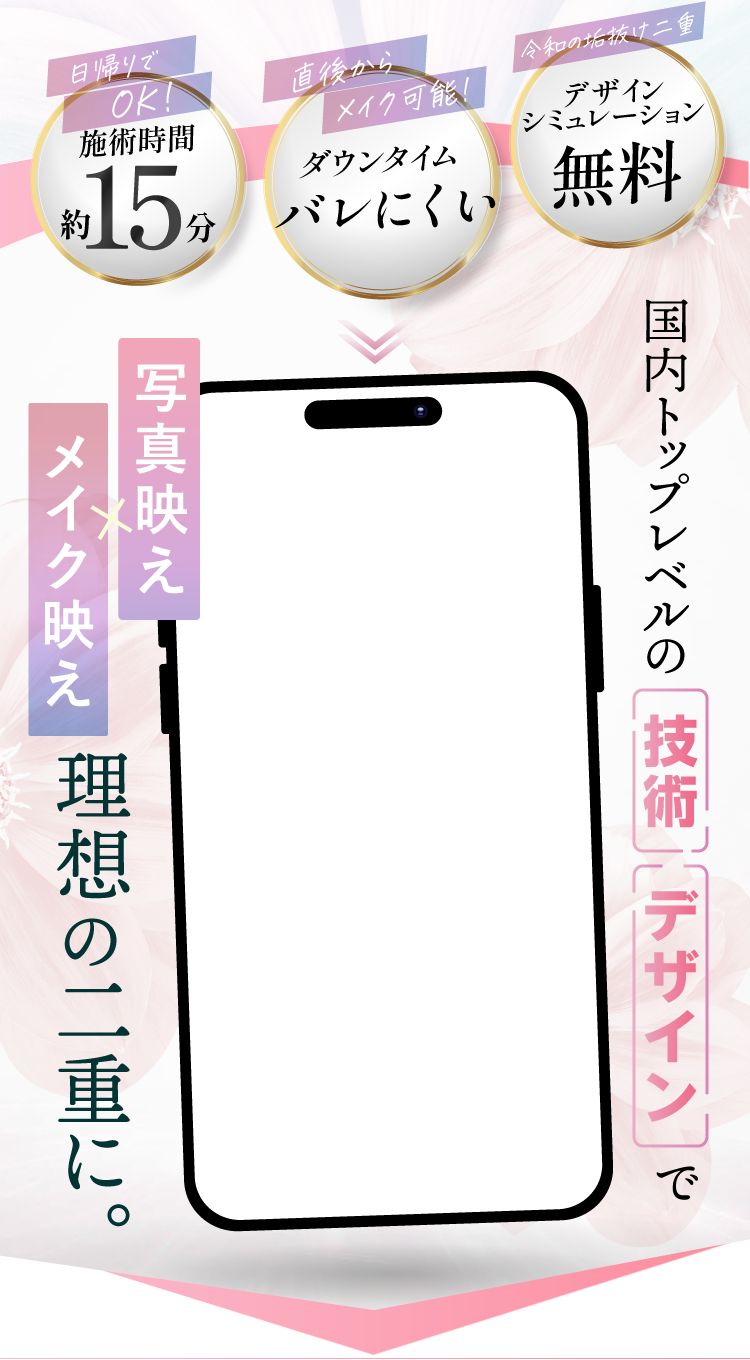 ナチュデザイン二重術,自然で美しい二重